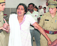 Suman, a resident of Panipat, who attempted to commit suicide at the office of Haryana director general of police in Panchkula on Saturday.