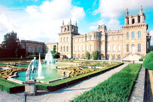 The natural setting of Blenheim Palace adds to the beauty of English Baroque architecture
