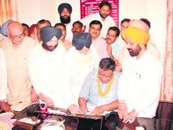 Yogesh Goel takes over as chairman of the Moga Improvement Trust on Monday. 