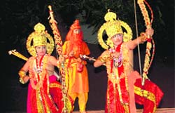 Students of KBDAV Sector 7 perform Ramlila in Chandigarh 