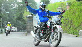 The Raid de Himalaya 2008 Rally was officially flagged off from Shimla on Wednesday.