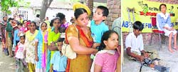 File photographs of special children and their parents at a special assessment camp organised by the SSA in Ludhiana.