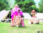 A camp for devotees at Dhalpur maidan