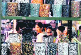 vase vistas: colourful glass vases are a big draw at Lajpat Rai Bhavan-15 