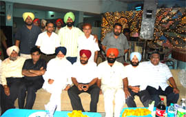 Leading personalities of Moga present at the musical show organised to celebrate the victory of Makhan Brar in MC elections.