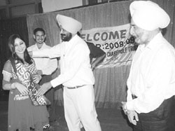 ALL SMILES: Luvpreet after being declared Miss Fresher at Gian Sagar Medical College and Hospital, Patiala, on Friday. 