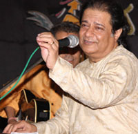 Noted singer Anoop Jalota at the Bathinda Military Cantonment on Sunday. 