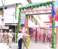 Patients were not allowed to enter the Rama Charitable hospital due to the security reasons in view of the Chief Ministers visit.