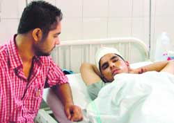 Deepinder Singh, a student of College of Veterinary Sciences, was admitted to DCMH after a brawl on Sunday.