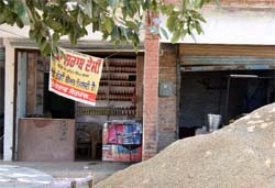 A liquor shop at the focal point in village Chak Fateh Singh Wal