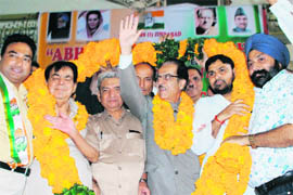 Union Minister of Water Resources and state Congress chief Saif-ud-Din Soz during a party meet in Jammu on Saturday. 