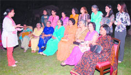 Former students of St. Bede’s College during a discussion in Chandigarh.