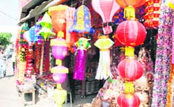 Markets are decked up for Diwali