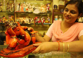 Idols of Lord Ganesha has flooded the market in Bathinda as worshipping the god on Diwali is considered to be auspicious.
