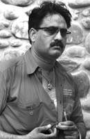 Rajeev Bedi after the fight at the Sector 17 police station in Chandigarh on Saturday.