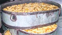 Sweets made from synthetic khoya seized by the district health department in a recent raid from a shop in Ludhiana