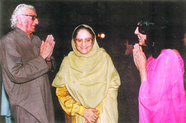 With Wali Khan and his wife Nasim in Islamabad, 1995