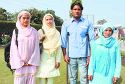 (From left): Hakima Banoo, Hasina Parveen, Ashok Philamon and Zakia Banoo  all aspire to make a difference to the suffering humanity. 