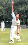A match in progress between Guru Nanak Public School CC Academy and APJ Academy in Chandigarh 