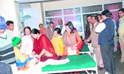 Sheela Dhumal, wife of Chief Minister P.K. Dhumal and chairperson of the 