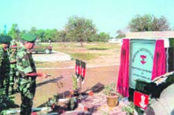 Lt Gen Vinay Sharma, GOC, Rising Star Corps, inaugurates a battle school at Yol cantonment