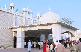 A view of Nanded railway station.