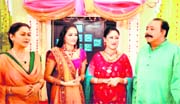 Artistes dressed up in their best before a shoo