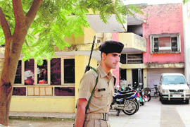 A view of the NCB office being run from a residential accommodation in Sector 2, Chandigarh.
