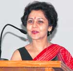 Dr Jyoti Seth addresses the workshop at Doraha College of Education in Doraha
