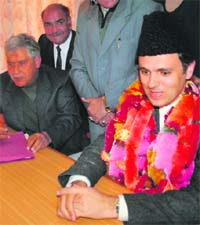 NC chief Omar Abdullah files nomination papers from Ganderbal in Srinagar