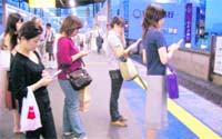 With mobile phones ringing constantly, where is the time to talk to one another?