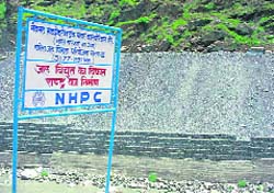 The site of Chamera hydroelectric project (stage III) in Chamba.