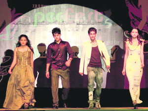 Students of Punjab Engineering College perform at PECFest-2008 in Chandigarh on Friday.