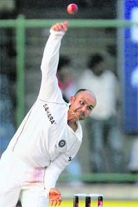 Although Sehwag failed to deliver with the bat, he made a telling contribution with the ball in Delhi