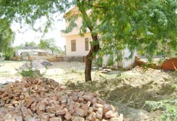 Construction of mortuary in progress in Suratgarh area