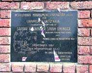 Foundation stone at Punjab Agricultural University, work on which never started
