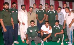 Pakistans Kabaddi team members in Bathinda on Tuesday. 