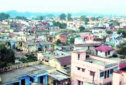 A birds eyeview of Dehradun city. T