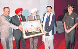 Advocate-General H.S. Mattewal honours Air Marshal A.K. Chopra at Sainik School in Kapurthala