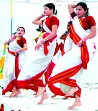 Students of St Soldier group put up a dance performance during their annual function in Jalandhar 