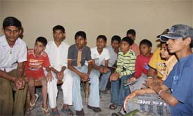 Inmates of the Childrens Home in Bathinda