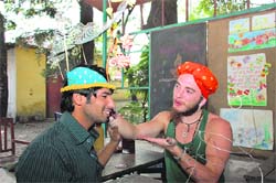Circus performer Manu Tiger at Nanhi Duniya