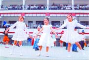 Students of Police DAV Public School put up a dance performance on Childrens Day