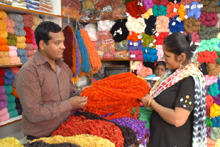Sale of wool has declined as women these days prefer to buy readymade sweaters and woollen garments.