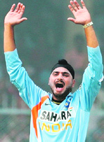 Harbhajan Singh became the seventh Indian to bag 200 or more wickets in ODIs. 