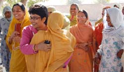 Congress candidate Param Navdeep in Sangria meets the electorate with Punjabi warmth