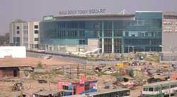 A view of the Paras Down Town Square, the biggest shopping mall-cum-multiplex in Zirakpur. 