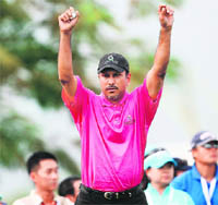 Jeev has continued his improved form this year winning the Singapore Open 