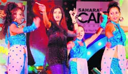 Famous playback singer Shreya Goshal performs during Chandigarh Carnival at Leisure Valley on Saturday