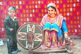 WHEEL OF TIME: This charkha takes one back to the roots